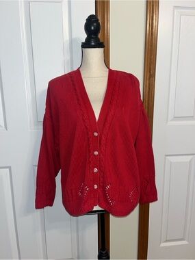 Outback Red Knit Cardigan